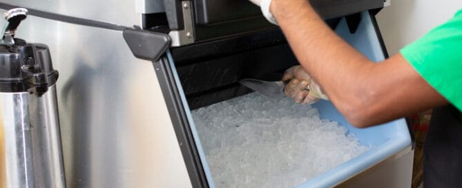 commercial ice machine bin