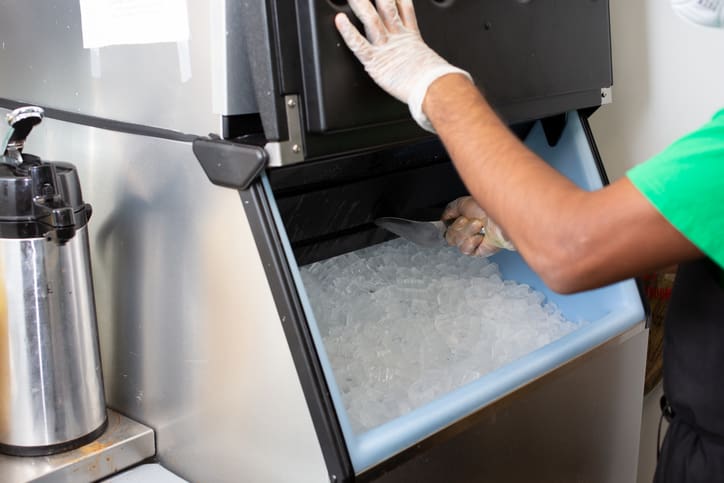 commercial ice machine bin